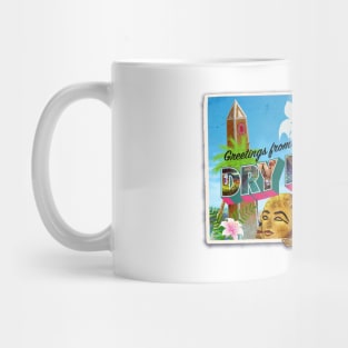 Dry Lagoon - Large Letter Postcard (3D) Mug